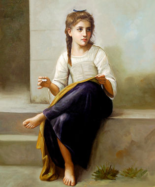 Èmine korasi  (Restò zitella) bu0190_la_ricamatrice_60x50_m-75